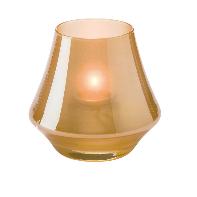 Chime Satin Gold Glass Votive 7 x 8.9cm (2 3/4 x 3 1/2")