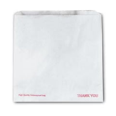 Thank You Greaseproof Bag 10x10 WHITE 1000Pk