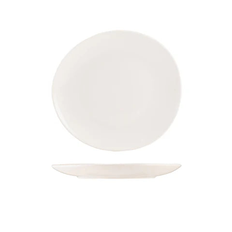 Incise Porcelain Soma Coupe Plate 24.5cm/ 9" - Pack 6