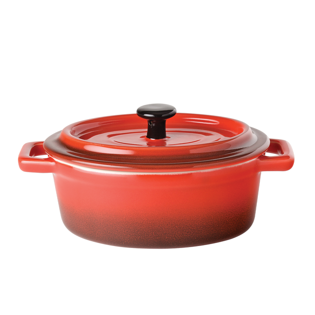 Flame Oval Casserole 6" (15cm) 17oz (48cl)
