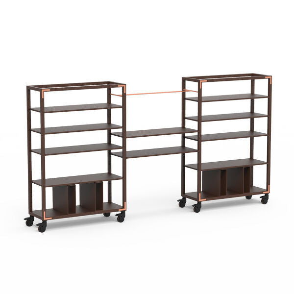 Canvas Dark Lux Bamboo Copper Self Service on Casters