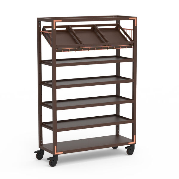 Canvas Dark Lux Bamboo Copper Grab and Go Unit on Casters