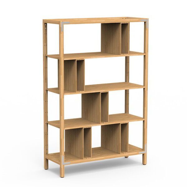 Canvas Natural Bamboo Stainless Steel Room Divider On Legs