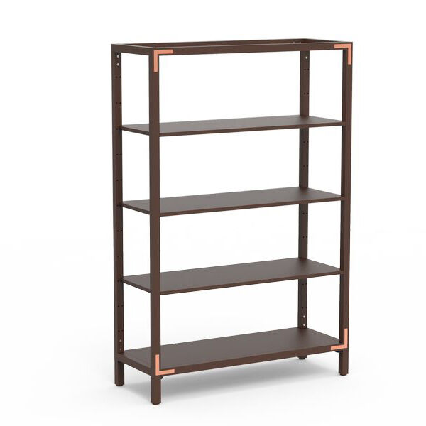 Canvas Dark Lux Bamboo Copper Three Shelf Unit On Legs