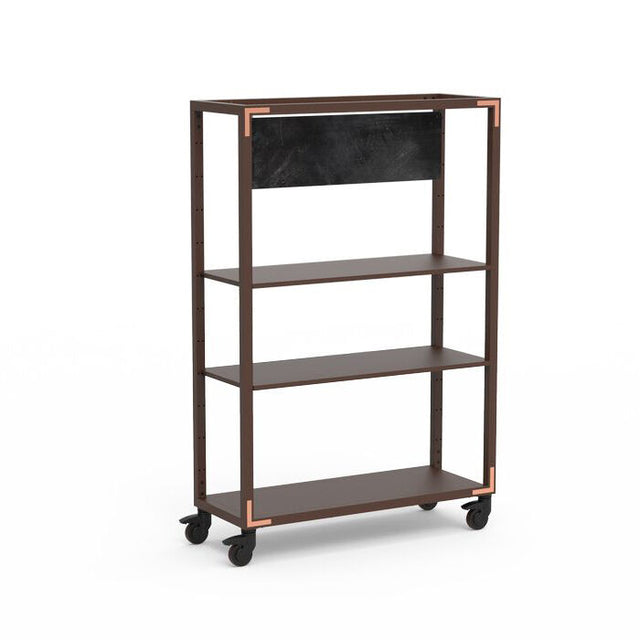 Canvas Dark Lux Bamboo Copper Dessert Station on Casters