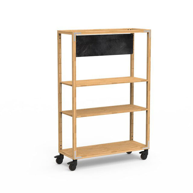 Canvas Natural Bamboo Stainless Steel Dessert Station on Casters