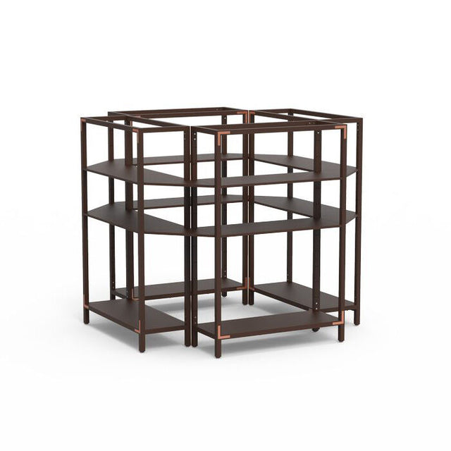 Canvas Dark Lux Bamboo Cover Center Stage Display on Legs