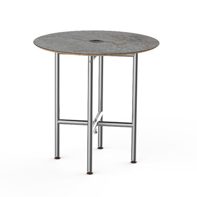 Clix 30" Round Table Grey SS
