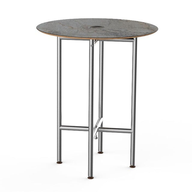 Clix 36" Round Table Grey SS