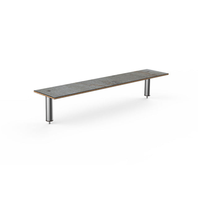Modular Classic Large Wide Bar Shelf Grey SS