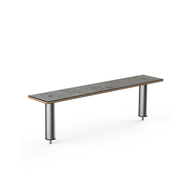 Modular Classic Grey Slate Stainless Steel Medium Shelf