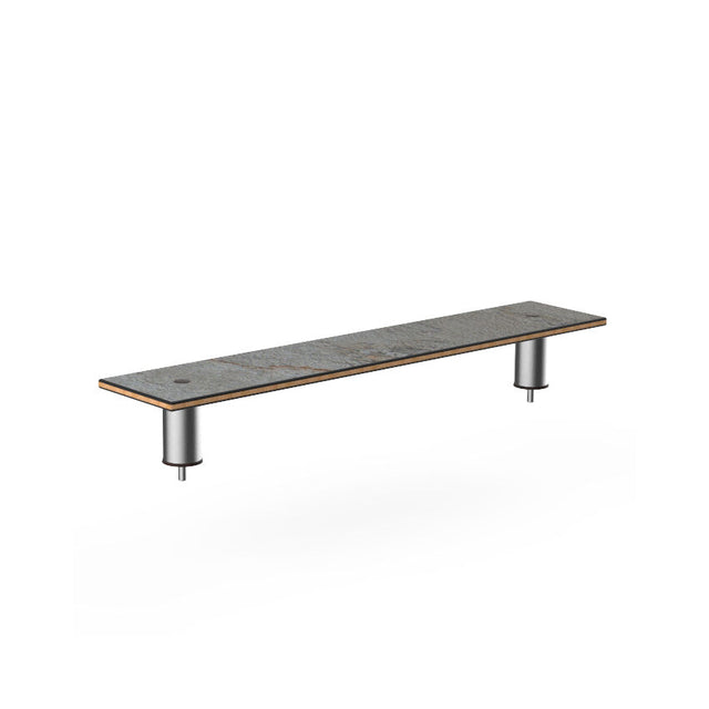 Modular Classic Medium Low Shelf Grey SS
