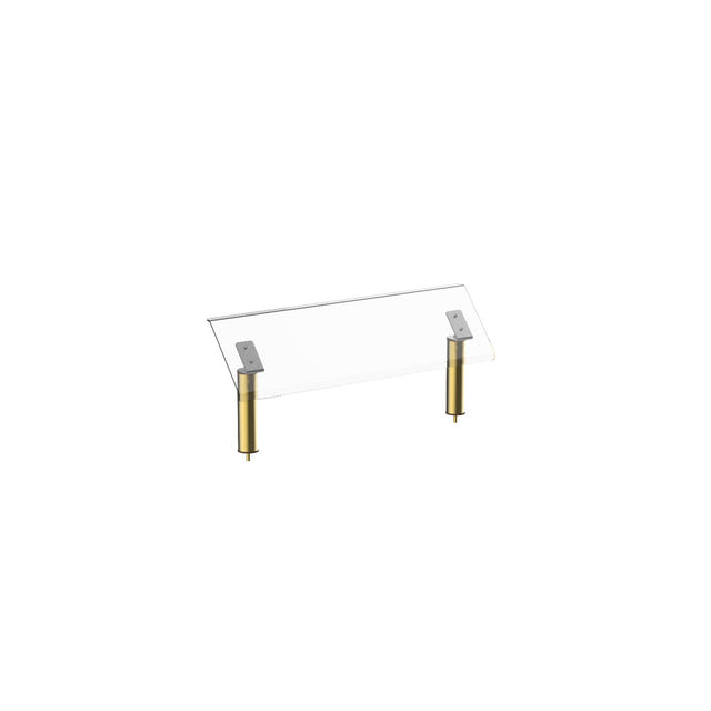 Modular Brass Breath Guard 119.4 x 47cm Gap 22cm (47 x 18.5" Gap 8.5")