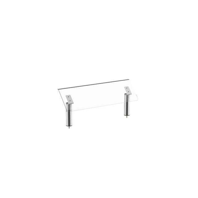 Modular Stainless Steel Breath Guard 119.4 x 47cm Gap 21.6cm (47 x 18 1/2" Gap 8 1/2")