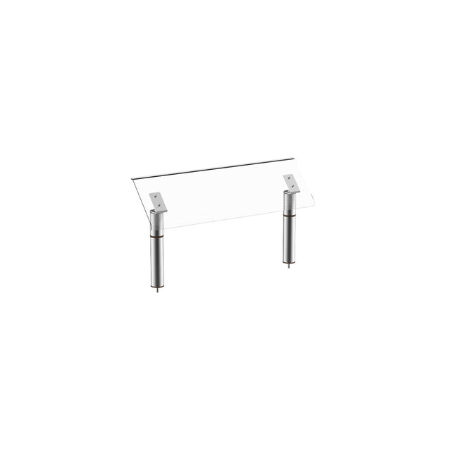 Modular Stainless Steel Breath Guard 119.4 x 62cm Gap 36.5cm (47 x 24.5" Gap 14")