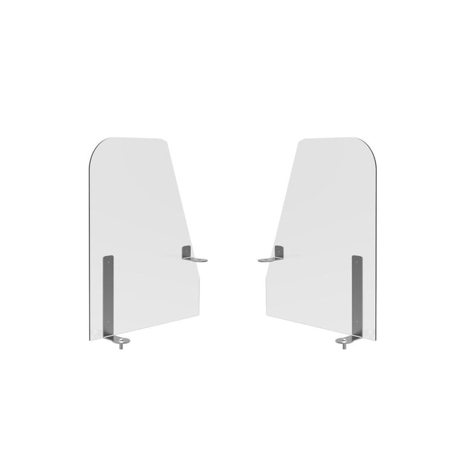 Modular End Panels With Adapters for High Profile Acrylic & Stainless Steel Breath Guard 74.9x90.2cm