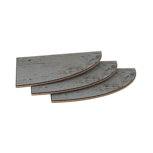 Modular Corner Unit Top Set Grey Slate