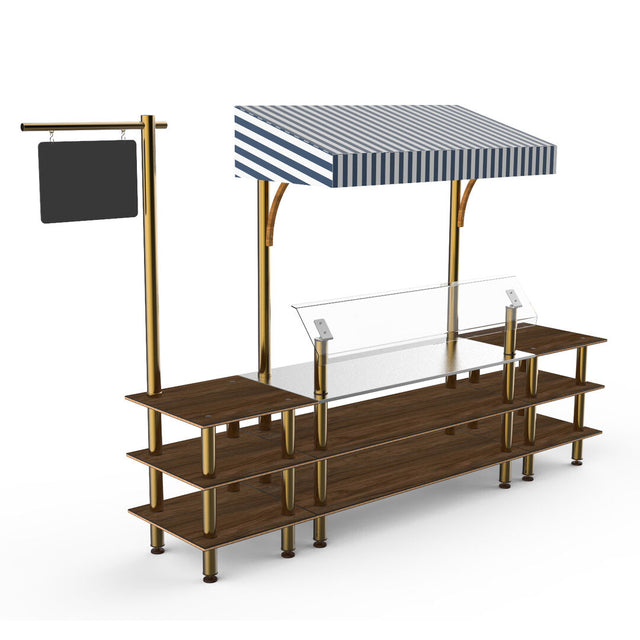 Modular Classic Canopy Station Mongo Brass W/B Canopy