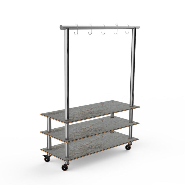 Modular Classic Arch Unit Grey Slate SS on casters