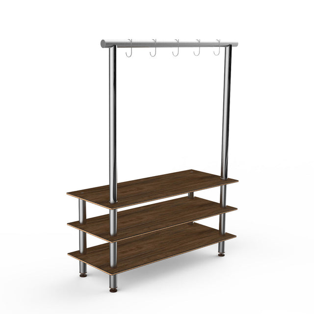 Modular Classic Arch Unit Mango Wood Stainless Steel Legs