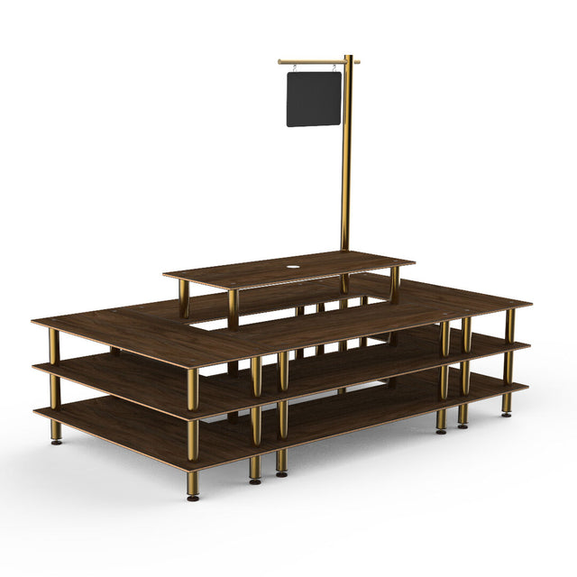 Modular Market Square Mango Brass on Legs