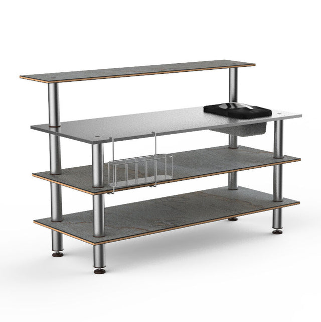 Modular Pro Bar Ice Bin SS Top Grey SS Legs