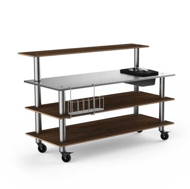 Modular Pro Bar Ice Bin SS Top Mango SS Casters