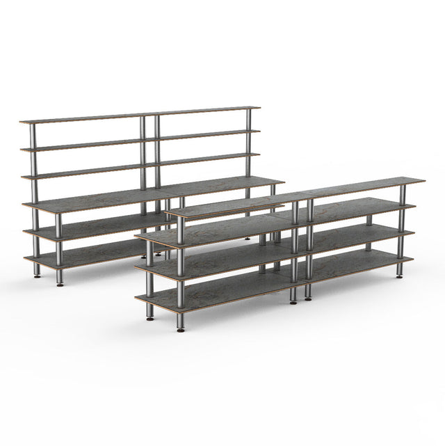 Modular Double Bar Station Grey Slate SS