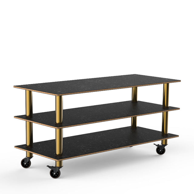 Modular Classic Large Unit Marble Brass Casters