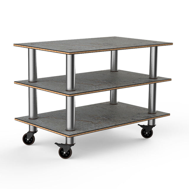 Modular Classic Grey Slate Stainless Steel Medium Unit on Casters