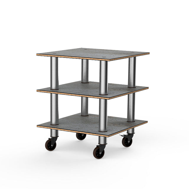 Modular Classic Grey Slate Stainless Steel Small Unit on Casters