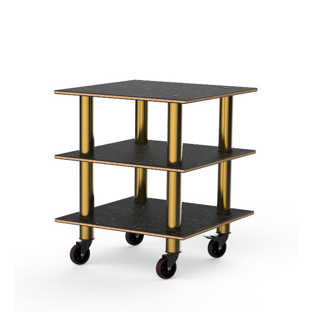 Modular Classic Small Unit Marble Brass Casters