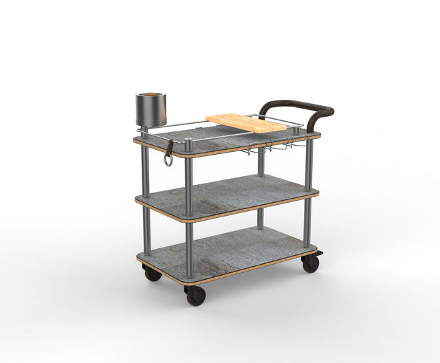 Roll'n Mixology Cart Grey SS