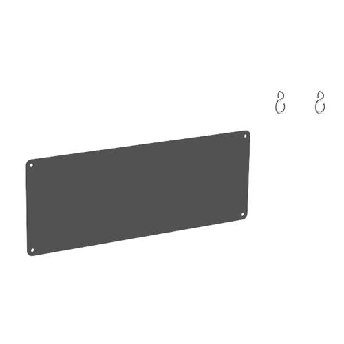 Modular Long Blackboard + 2 Hooks 120 x 45cm (47 x 18")