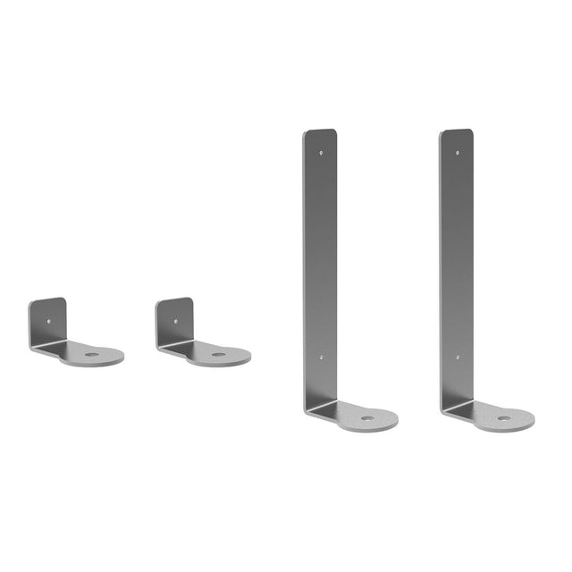 Set of Stainless Steel Adapters for End Panels for Modular High Profile Breath Guard