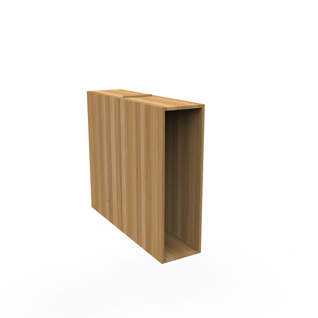 Canvas Natural Bamboo Organizer 46 x 39.5 x 12cm (18 1/5 x 15 1/5 x 4 5/7")
