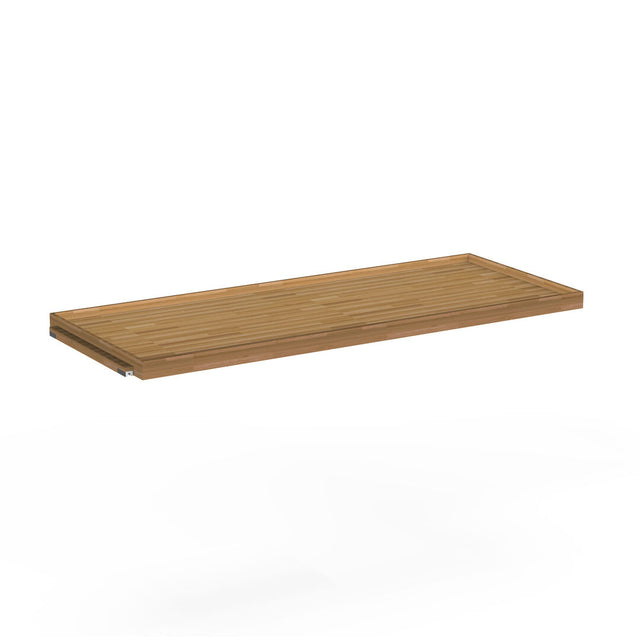 Canvas Natural Bamboo Shelf With Border 118 x 46 x 4cm (46 1/2 x 18 x 1 1/2")