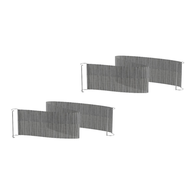 Modular Silver Grey Quick Cover For Medium Classic 2 Piece Set