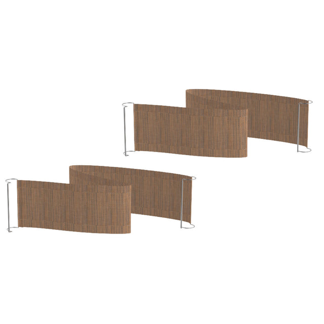 Mogogo Modular Creative Brown Quick Cover For Large Round Creative (2pcs)