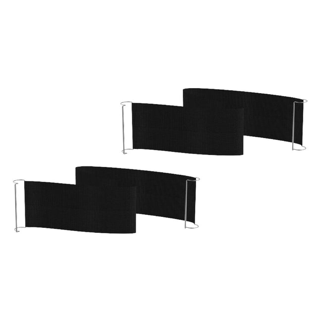 Creative Charcoal Black Slate Quick Cover For Rectangle 2 Piece Set