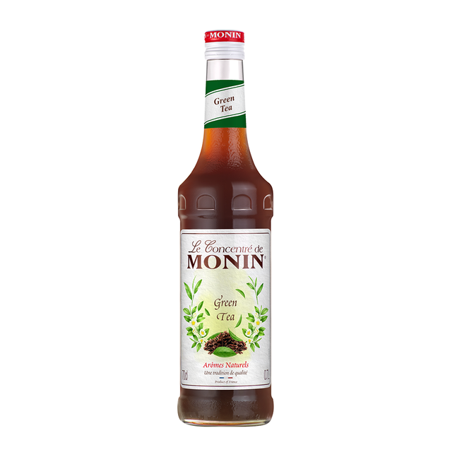 Monin Green Tea Syrup 70cl label