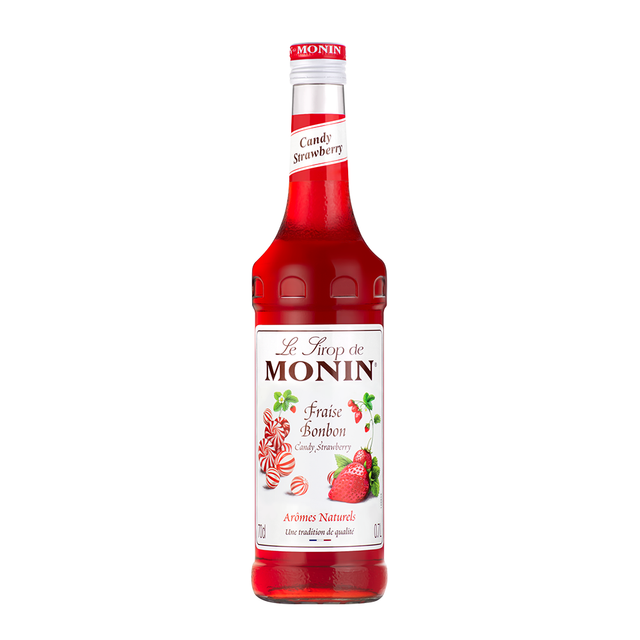 Monin Strawberry Bon Bon Syrup label