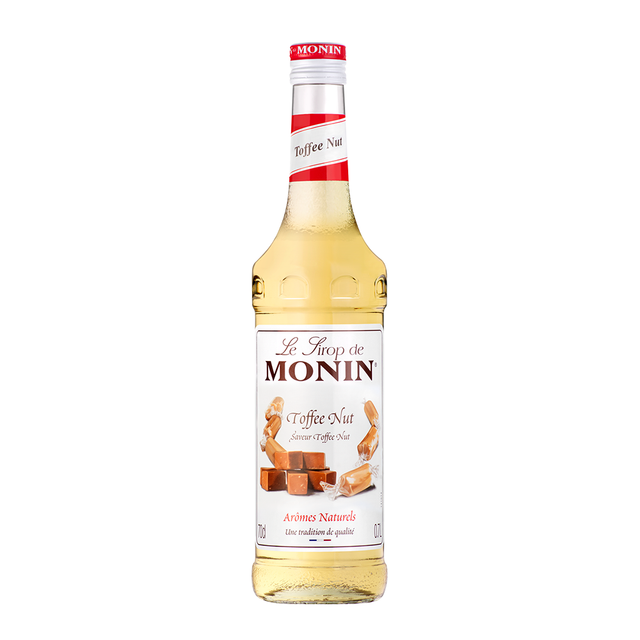Monin Toffee Nut Syrup 70cl label