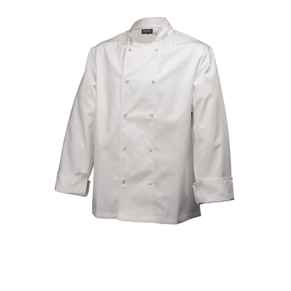Basic Stud Jacket (Long Sleeve) White XXL Size