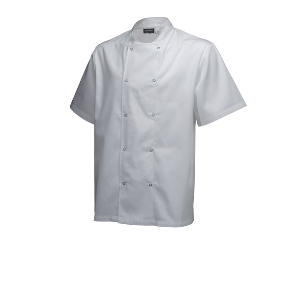 Basic Stud Jacket (Short Sleeve) White Xs Size