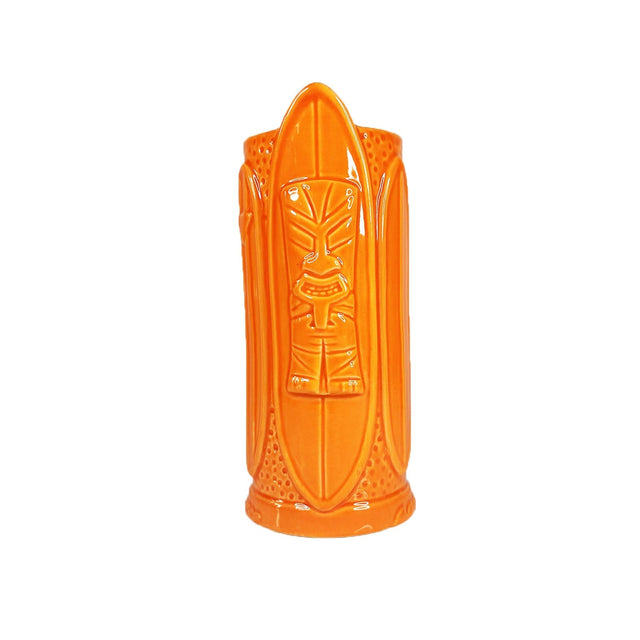 Orange Surfer Tiki Mug  from side