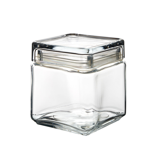 Square Biscotti Jar 1L