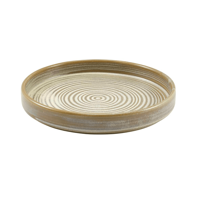 Terra Porcelain Matt Grey Presentation Plate 18cm 6pk