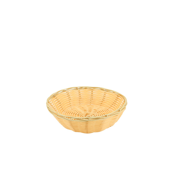 Round Polywicker Basket 7"Dia X 2" Deep