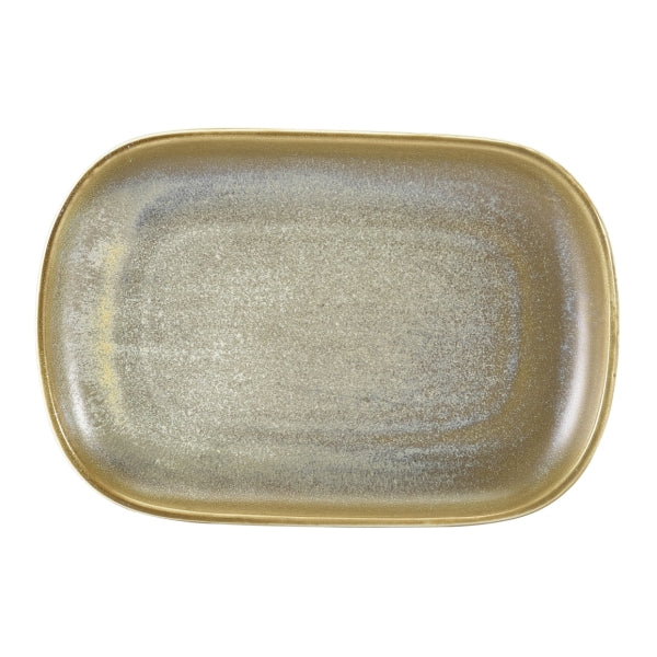Terra Porcelain Matt Grey Rectangular Plate 24 x 16.5cm 12pk